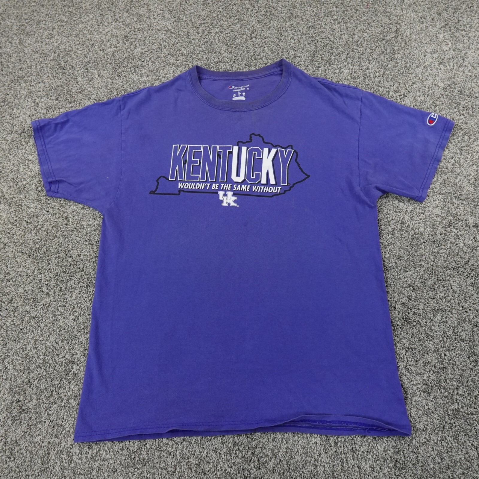 Kentucky Wildcats Shirt Mens Large Blue White Champion Uk Ncaa Sec Basketball